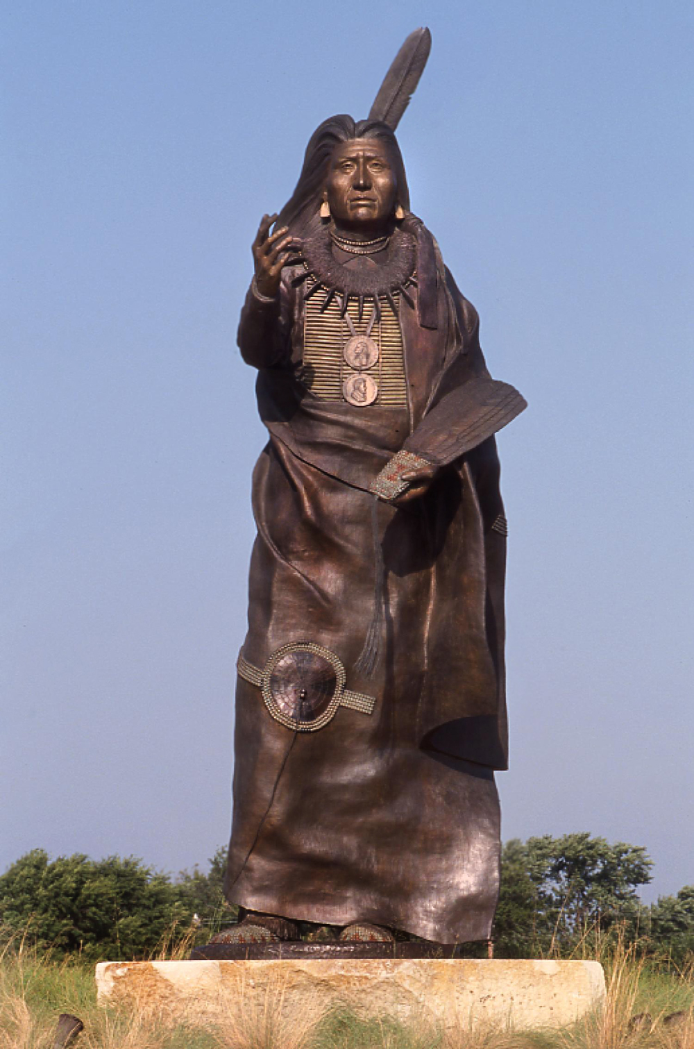 Standing Bear statue, Standing Bear Park, Ponca City