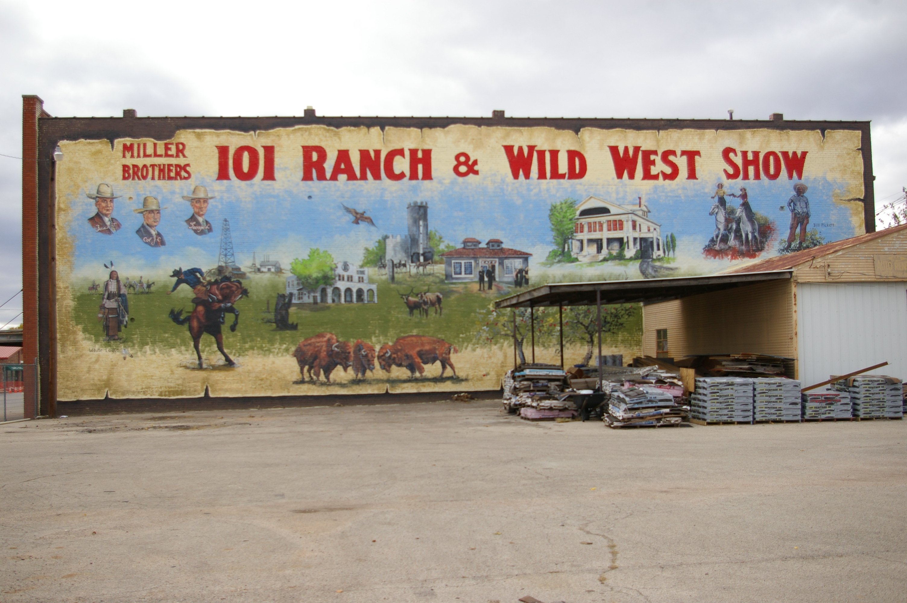 101 Ranch mural, downtown Ponca City